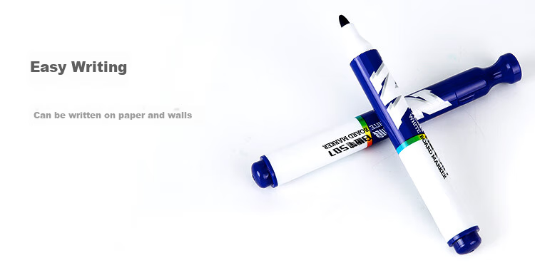M&G Stationery Erasable Whiteboard Markers D10 Single-Tip Office Meeting Pens Easy-To Whiteboard Markers Blue 10 Pcs/box AWMY2202 2
