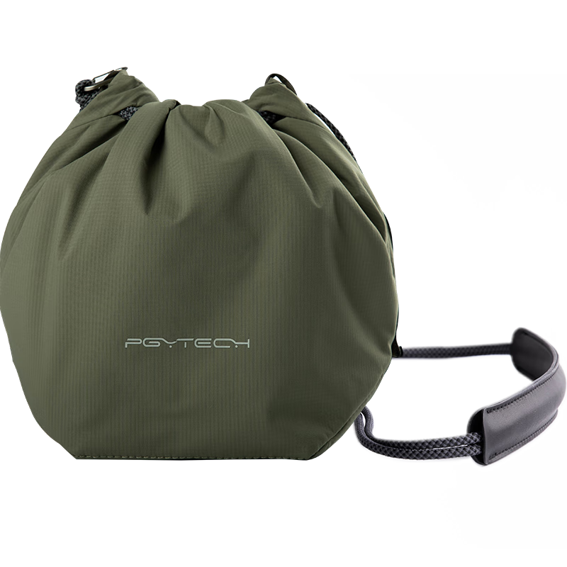 PGYTECH Camera Bag OneGo Drawstring Bag Dandelion Photography Bag Shoulder Bag Luna Storage Bag Mirrorless Camera Inner Liner Storage Pouch Crossbody Travel Canon Fuji X100VI Jungle Gree