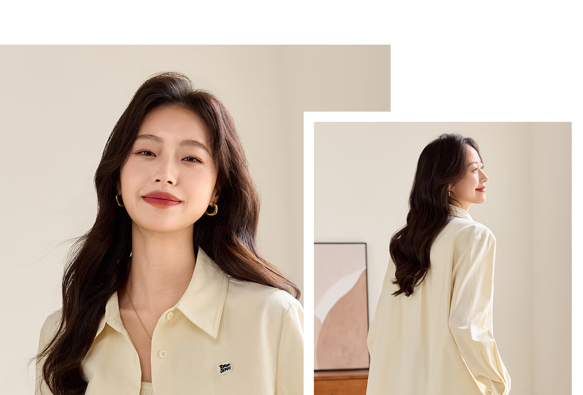 PinCai Women's Long Sleeve Shirt Autumn Winter Thickened Office Wear Versatile Blouse P144C6003 24