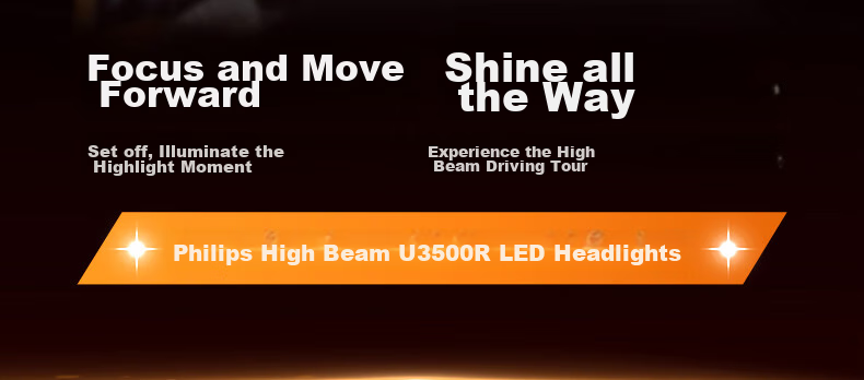 PHILIPS LED Car Headlights, High Brightness H4 Bulb, Halogen Upgrade Version, for Baojun 730, Geely Dihao, Lingdong 3