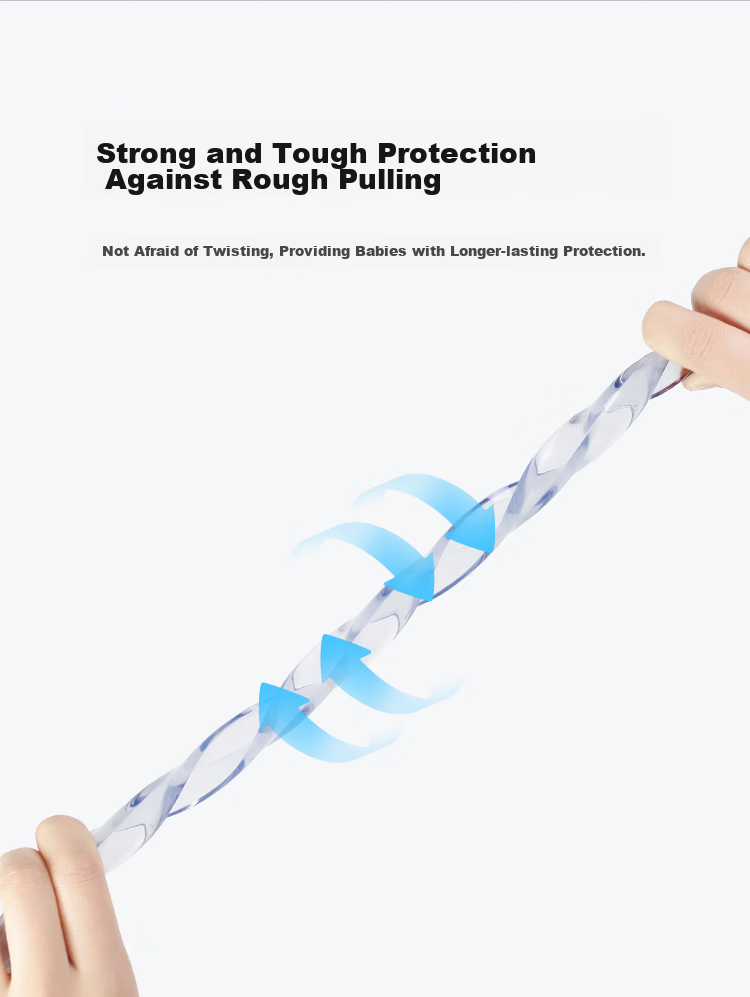 EUDEMON Adhesive-Free Transparent Anti-Collision Strip, Child Safety Edge Guard, Table Glass Corner Protector, 2 Pieces 6