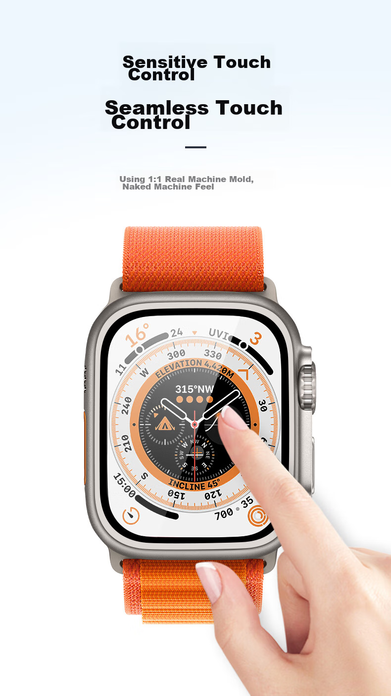 BHO [S9/S8/S7 Instant Ultra] Compatible Apple Watch S9 Protective Case, Apple Watch S9 Instant Ultra Protective Case, S9/8/7 Integrated Case And Screen Protector 7