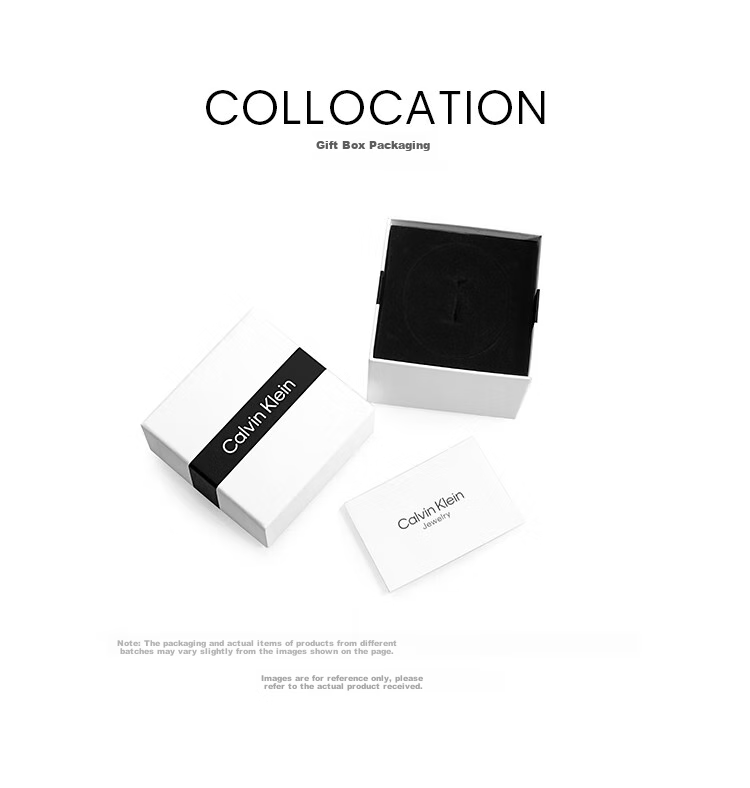 Calvin Klein CK Huggie Earrings Set for Women, Steel Color & White, 35700001, Goddess Day Gift 6
