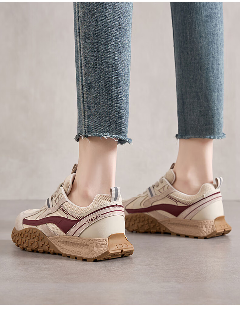 Saturday Lightweight Soft-Soled German Training Shoes Women Versatile Fashion Comfortable Casual Sports Travel Shoes Yellow Size 35 4