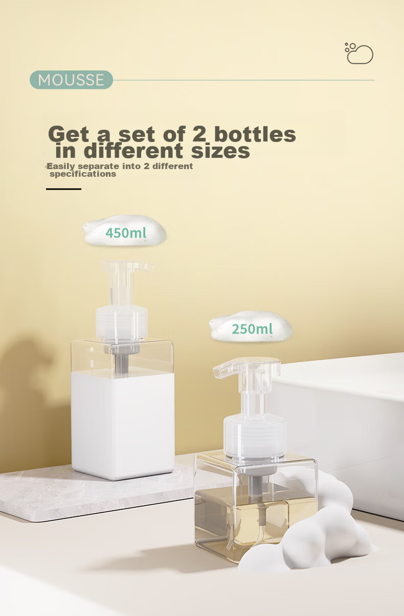 Chense Foaming Bottle, Foam Hand Soap Dispenser, Pump Mousse Bottle, Shampoo And Shower Gel Empty Bottle, Foaming Bottle 7
