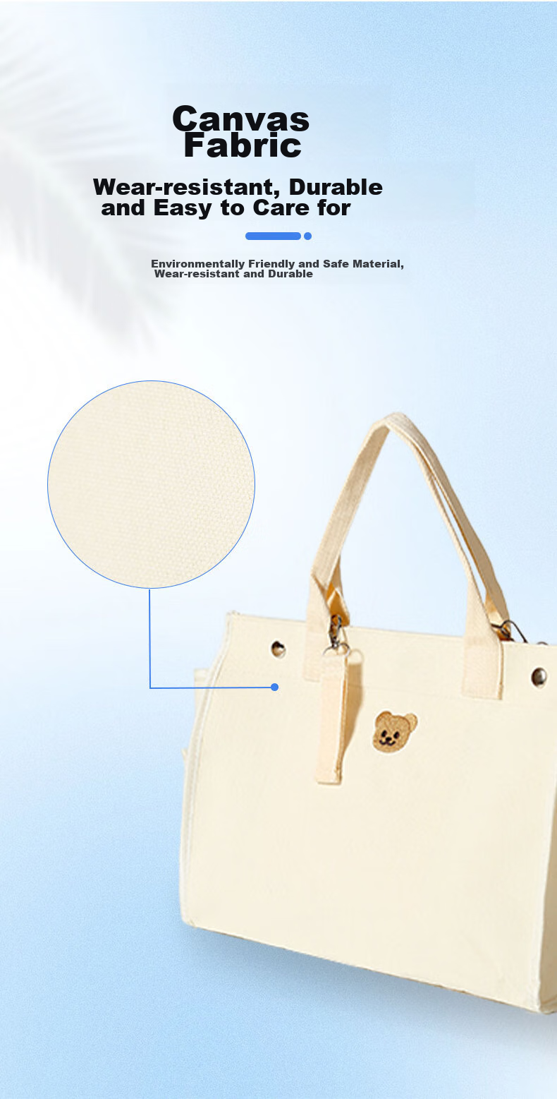 Nanjiren Diaper Bag, Multifunctional Bag, Water-Resistant, Large Capacity, with Stroller Hooks, Maternity And Baby Travel Bag, Shoulder Bag, Crossbody Bag 7
