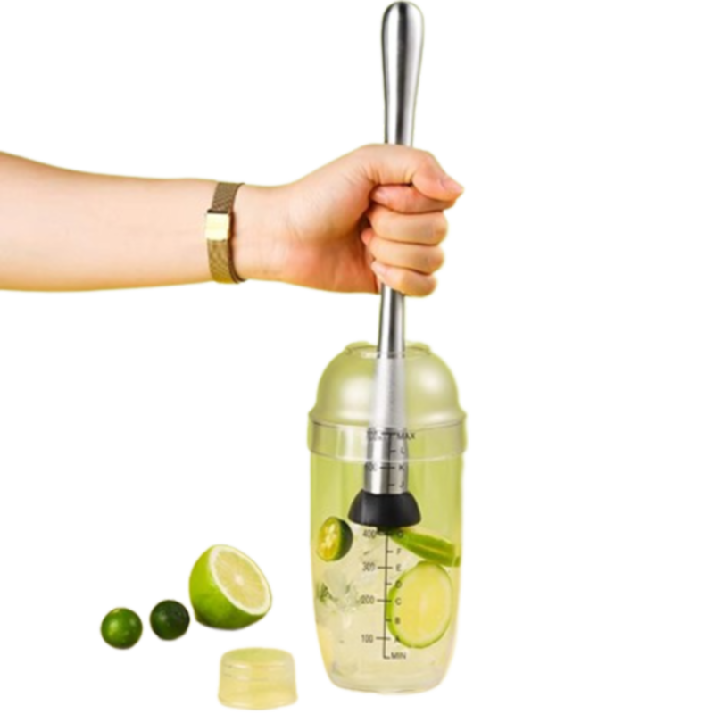 Jingmao Shaker Set, Hand-Pressed Lemon Tea Tools, Shaker Bottle, Milk Tea Mixer, Complete Set with Ice Crusher Hammer And Juice Muddler