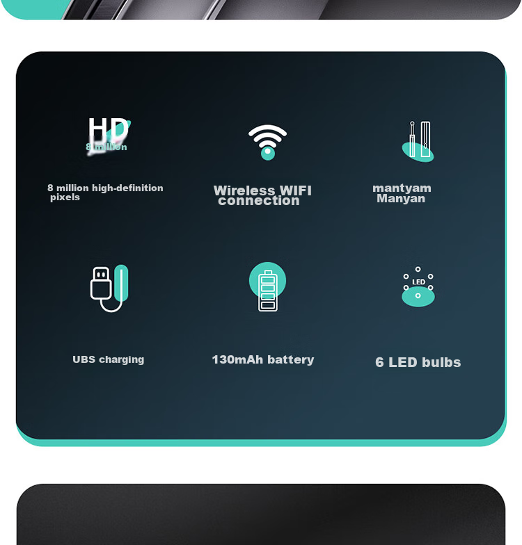 Jindarimei Ear Spoon with Light, Gentle on Ears, Illuminated Ear Pick, USB Wireless Charging Soft Tip, Earwax Removal Tool, Baby Ear Cleaning Instrument 2