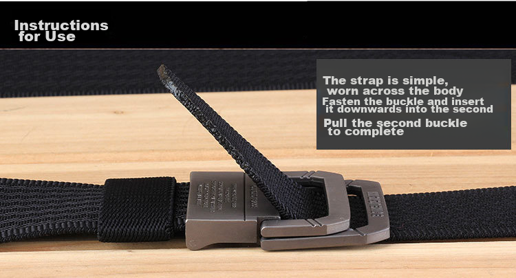 HALFEEL Men's Canvas Double-Ring Buckle Belt, Elastic Waistband for Outdoor Activities, Suitable for Young Men And Students, Military Training Pants Belt, Gift Idea 12
