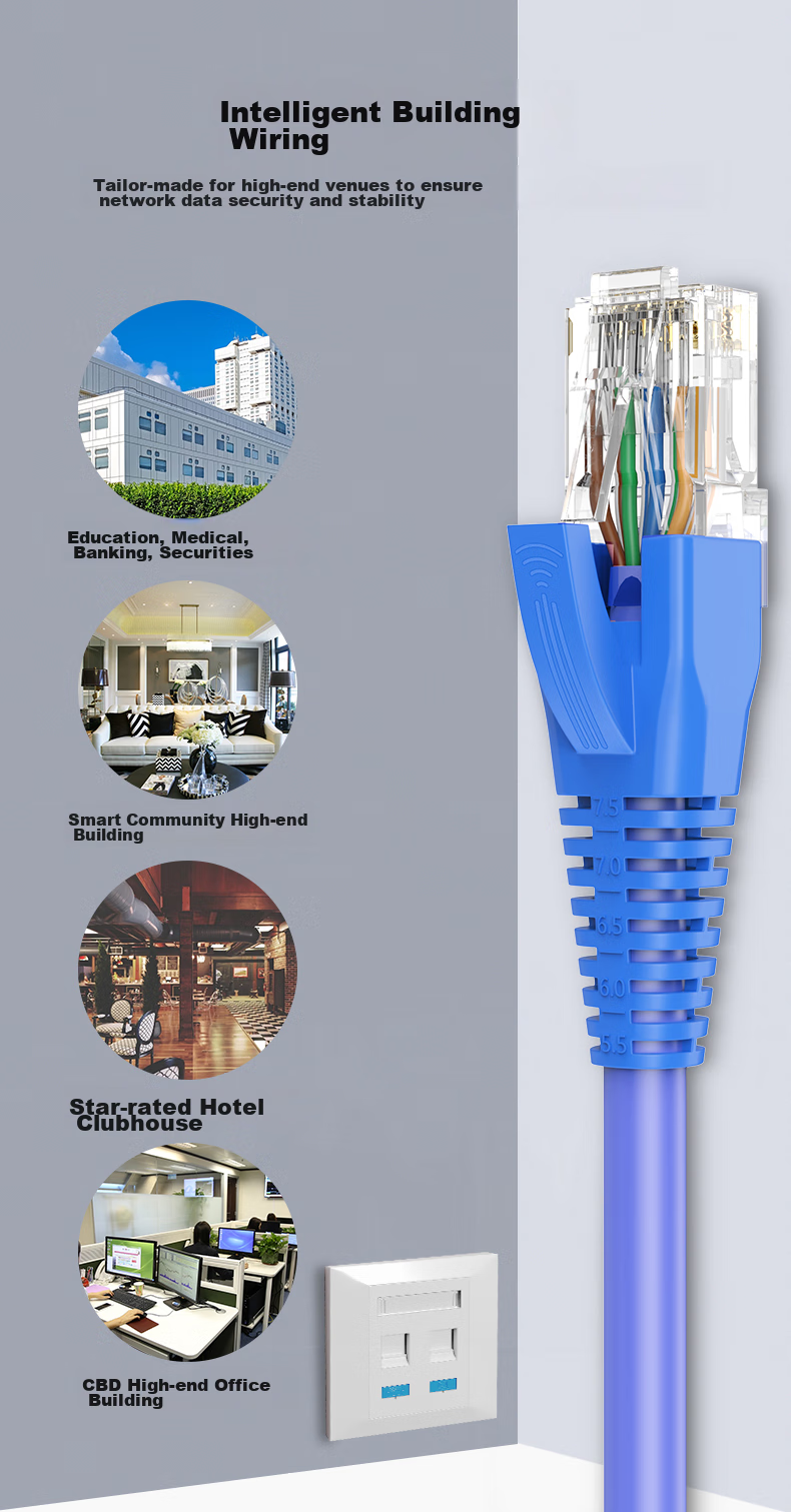 CNCOB Cat6 Professional Unshielded Gigabit Gold-Plated RJ45 Ethernet Cable Connector, Cat6 Crystal Head, 10 Pieces/bag, CN-2001 3