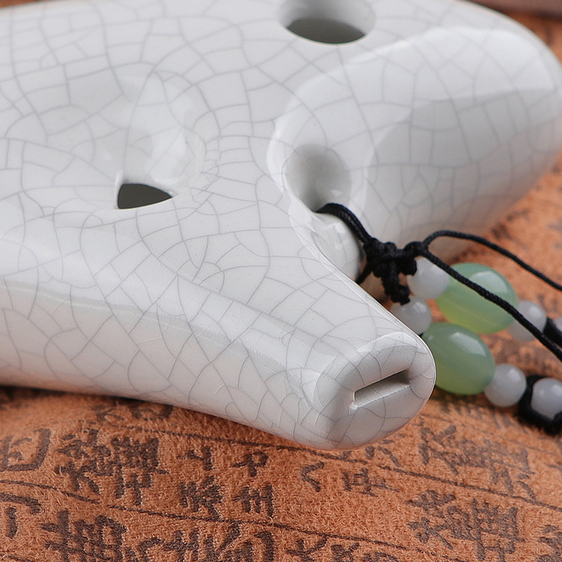 Daoyun 12-Hole Flute for Beginners, C Key, Twelve Holes, Acclamated Ceramic Flute with Teaching Materials