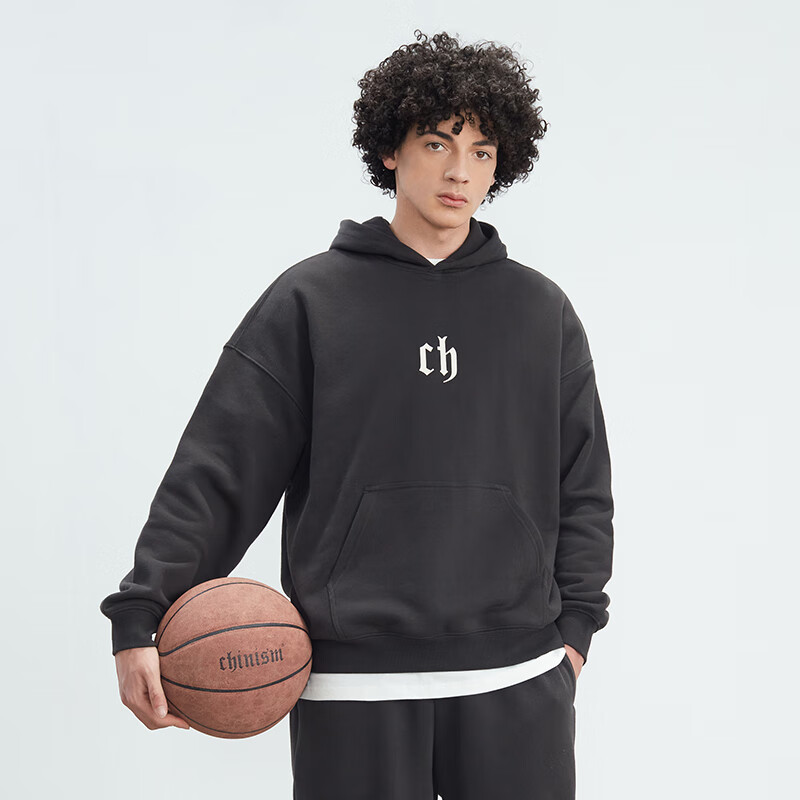 CHINISM CH Sweatshirt for Men, Spring And Autumn Classic Simple Couple's Top, Heavyweight American-Style Hoodie, Sports Casual Pullover Hooded Sweatshirt