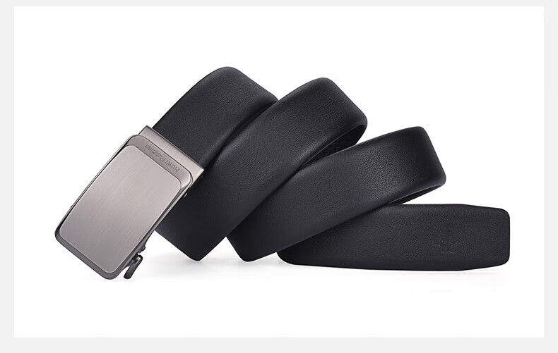 Hush Puppies Men's Genuine Leather Belt Casual Business Automatic Buckle Birthday Gift for Boyfriend and Father 9