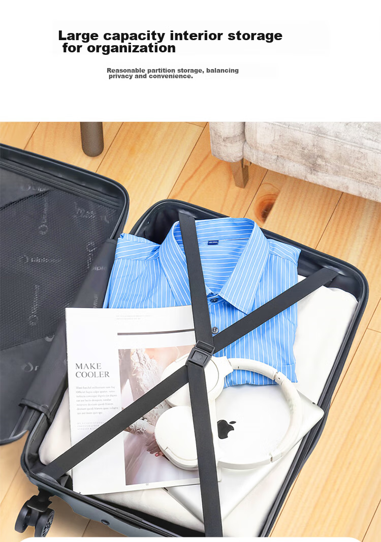 Diplomat 24-Inch Large Capacity Suitcase, Trolley Case with Password Lock for Men And Women, Travel Luggage TC-23263 Gree 9