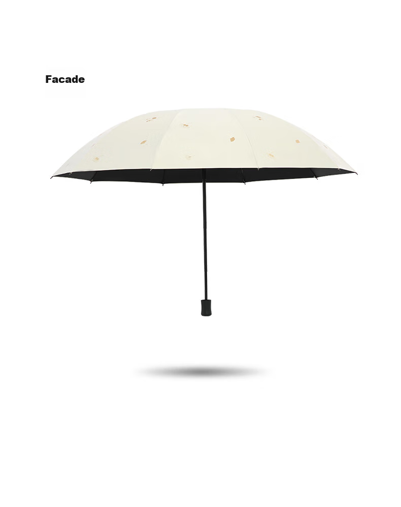Tiantangshan Double-Person Umbrella, Three-Fold, Sunshade Umbrella, 10-Rib Enlarged Reinforced Windproof Large Umbrella, Shuoguo Dailan Color 14