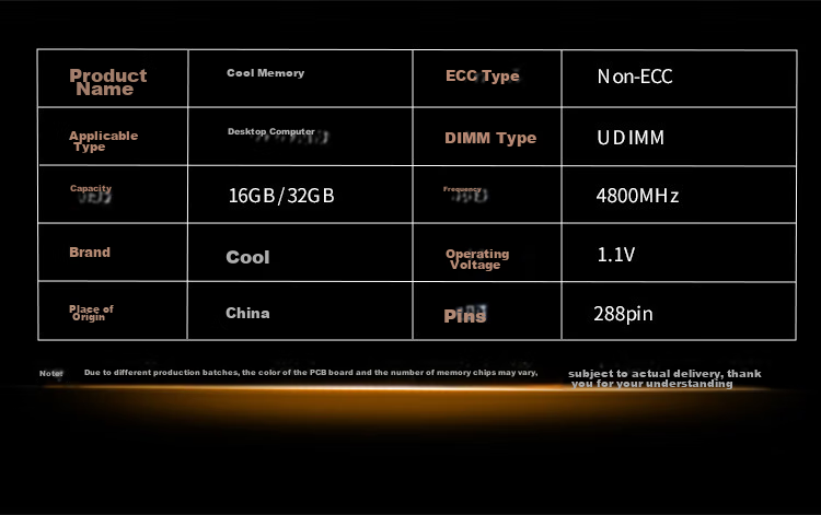 Lecoo DDR5 16GB 6400 Desktop Memory Cool Play Series AI Computer Accessories Large Model Hardware 3