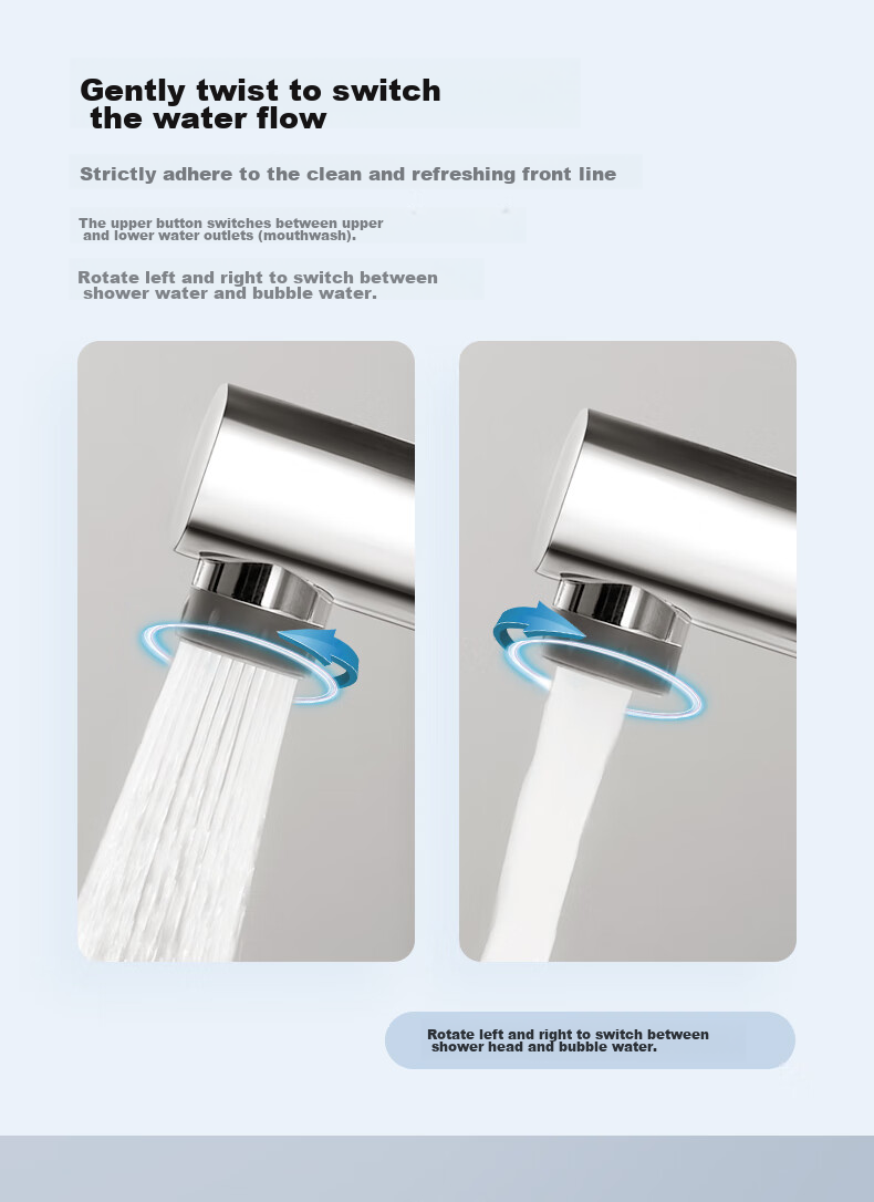 ARROW Multifunctional Pull-Out Basin Faucet for Bathroom Vanity Sink Hot and Cold Tap AE41135CP 7