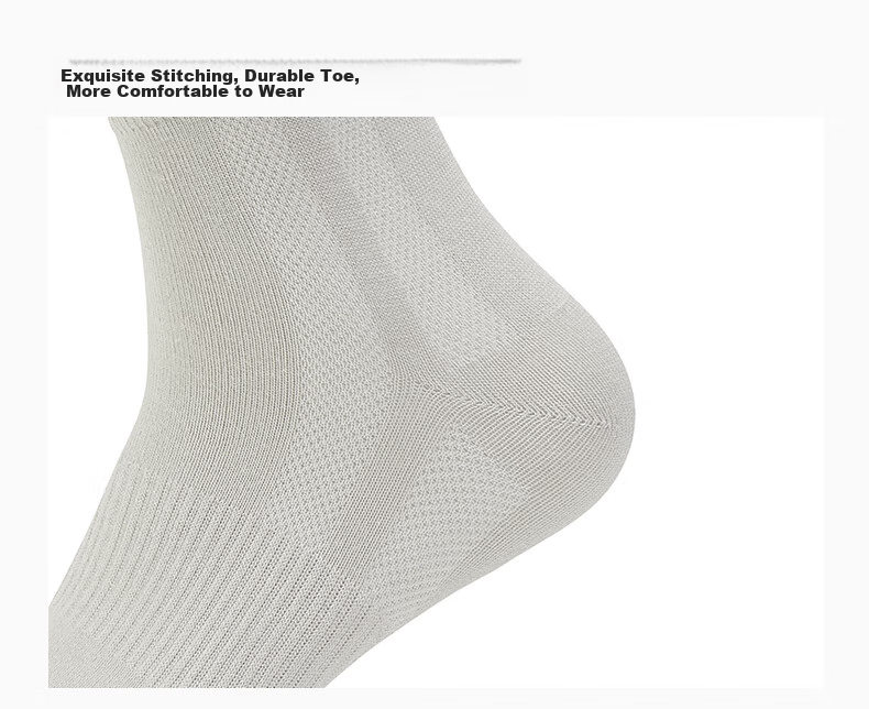 XTEP Men's Sports Running Socks, Sweat-Wicking And Moisture-Absorbing Breathable Socks, Beige + Medium Gray + Black, One Size Fits All 18