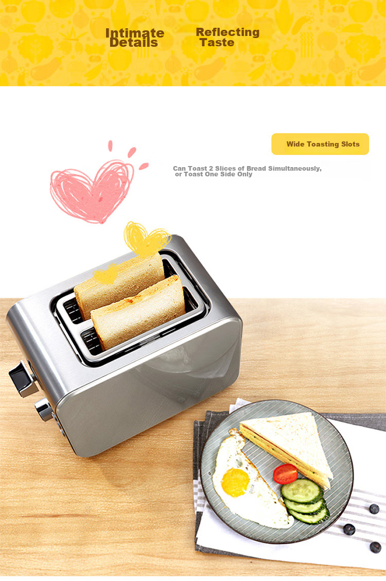 Donlim Bread Toaster, Breakfast Maker, Sandwich Maker, Toaster Oven, Stainless Steel Body, Home Small Fully Automatic Wide Slot Toast Machine, Light Meal Maker DL-8117 11