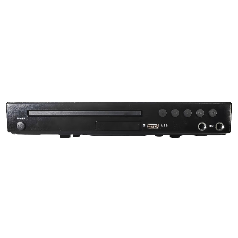 Malata DVD Player, Disc Player CD Machine VCD DVD Drive Player, Video Disc Player, USB Music, Black DVP-735 with Three-Color RCA Cable Included