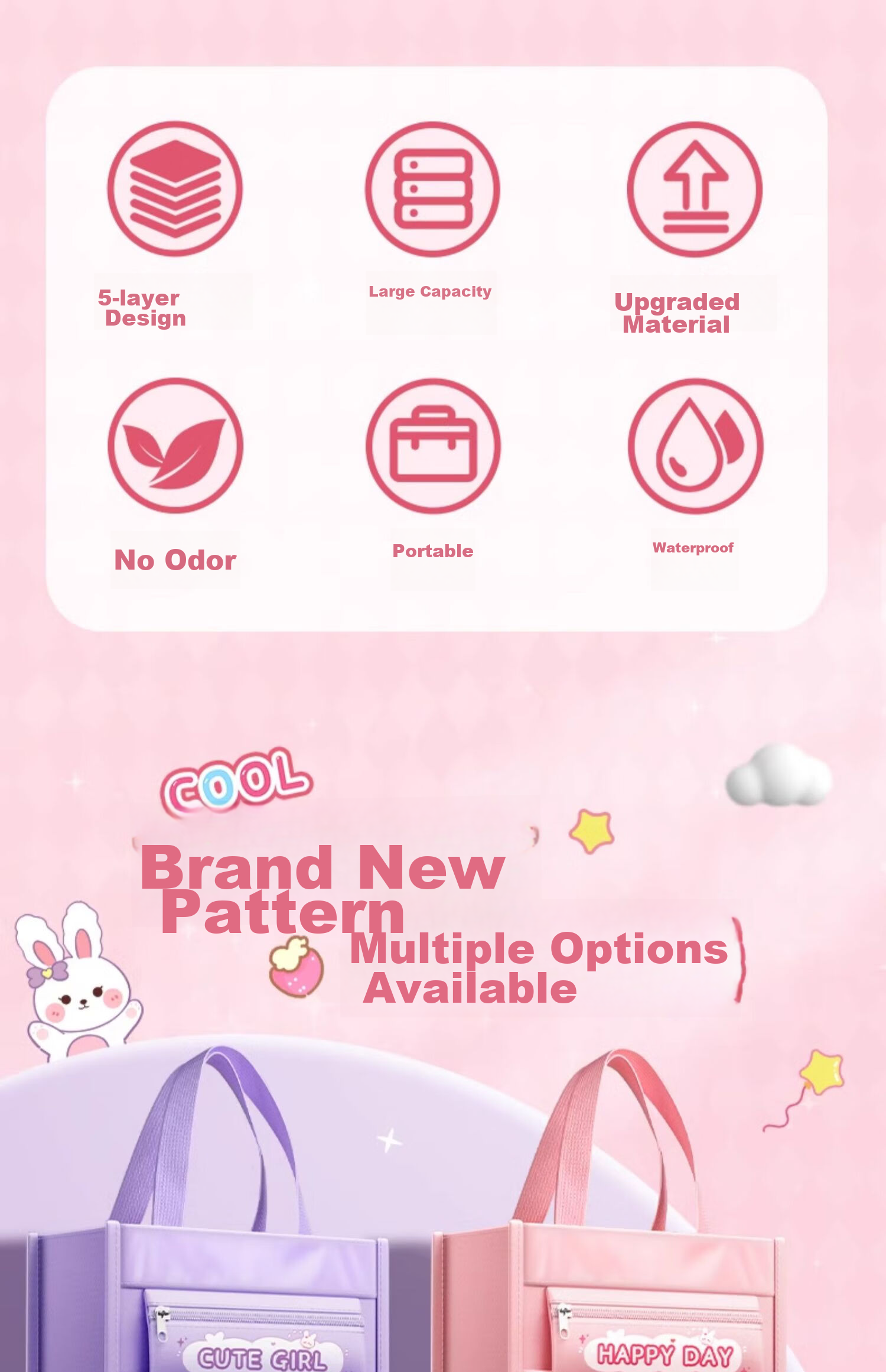 Shuxing Tutoring Bag, Handbag, Book Bag, Stylish Backpack for Boys And Girls, Elementary School Student Bookbag, File Bag, Canvas Art Bag, Tutoring Class Homework Document Bag, Storage Bag for Childre 3