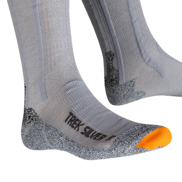 XBIONIC Sports Mid-Calf Hiking Socks for Men And Women, Silver Yarn, G179 Gray/Rock Gray, 22.5cm-24(35-38) 3