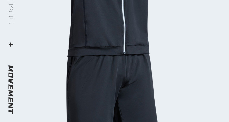 Fandimu Fleece-Lined Sports Set, Four-Piece Men's Fitness Outfit, Long-Sleeve Thin Fleece Base Layer, Elastic Training Basketball Running Set, Size M 3