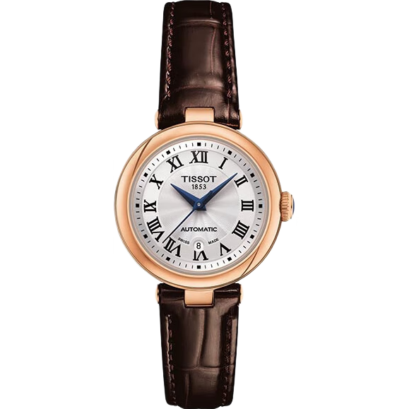 TISSOT Liu Yifei's Same Style, Xiaomeiren Series Women's Watch, Swiss Mechanical Ladies Leather Strap Fashion Watch Birthday Gift