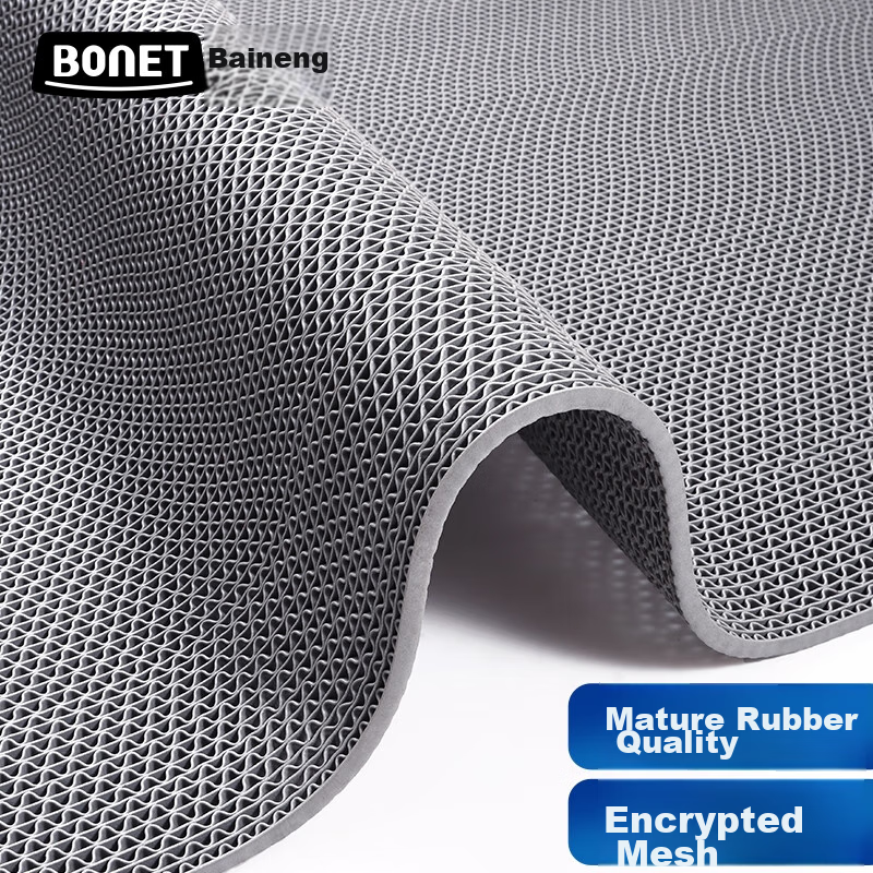 Boneng Bathroom Non-Slip Mat, Shower Room Bathing Special Foot Pad, Toilet Bathroom PVC Hollow Anti-Slip Floor Mat, 1.2*4m