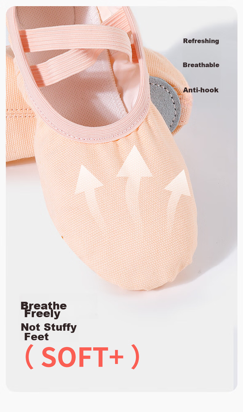 Zhiyouban Adult Dance Shoes, Ballet Professional Practice Shoes for Women, Soft Sole, Slip-On, Children's Dance Shoes for Men, Black Body-Shaping Cat Paw Shoes 8