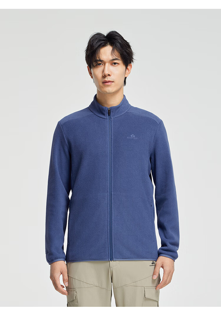Pioneer Camp Polartec Fleece Jacket for Men, Autumn And Winter Stand-Up Collar, Casual Lightweight Warm Hoodie, Outdoor Outerwear 12