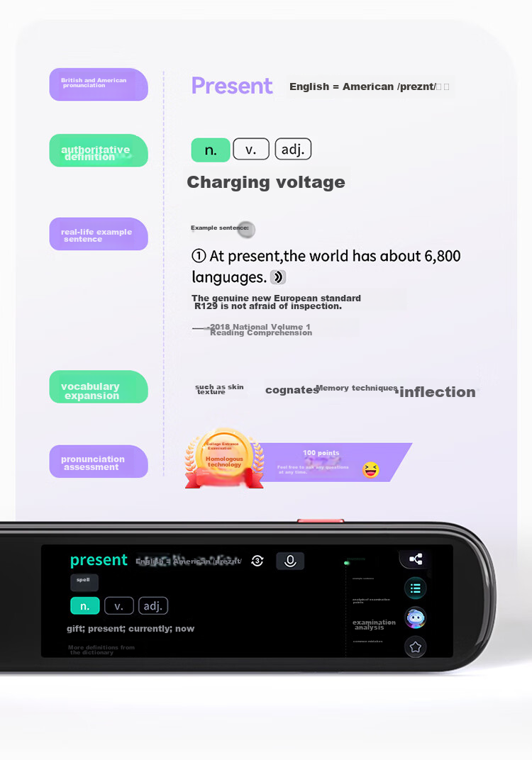 IFLYTEK AI Dictionary Pen P30 Pro English Reading Pen Learning Device, English Translation Tool, Suitable for All Ages from Preschool to High School 13