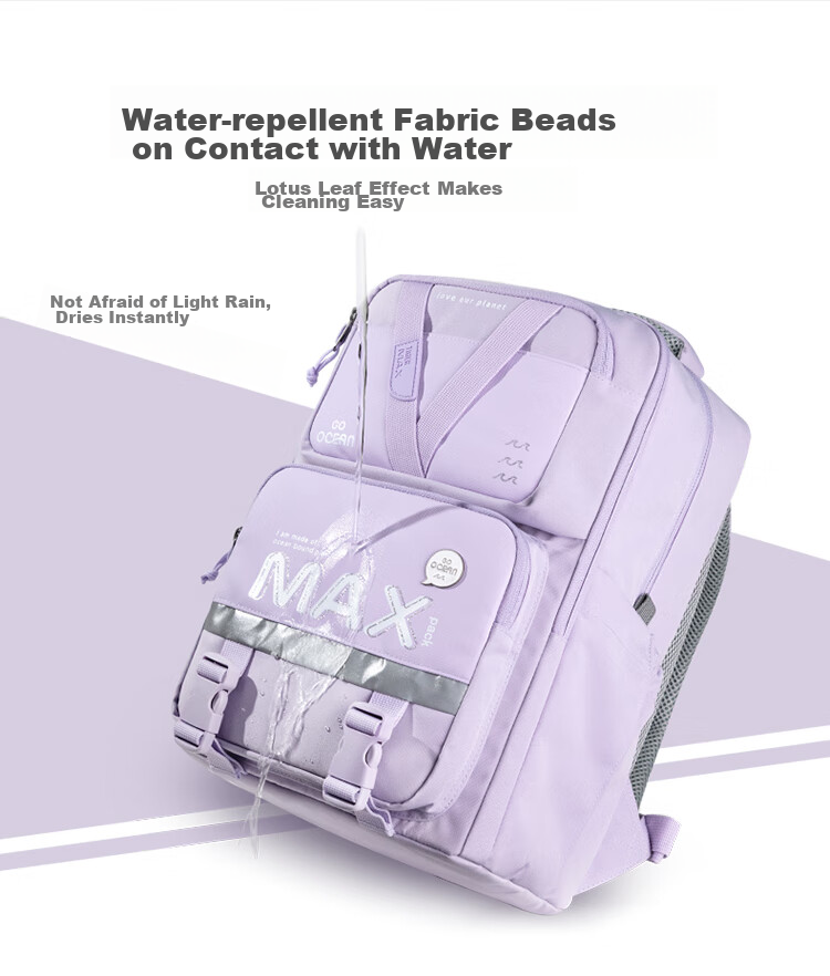 TigerFamily Middle School Backpack for Grades 3-9, Children's Spine-Protecting And Load-Reducing Backpack, Suitable for Boys And Girls 12