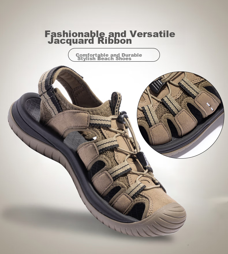 TOREAD Men's Beach Shoes, Lightweight Non-Slip Comfortable Breathable Closed-Toe Sandals, Outdoor Sports Water Shoes TFGGCM81990 4