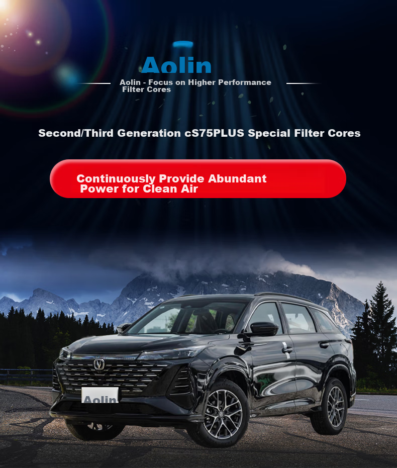 Aolin Car Air Conditioning Filter + Air Filter, Suitable for 2022-2024 Second/third Generation Changan CS75 Plus (1.5T) 3