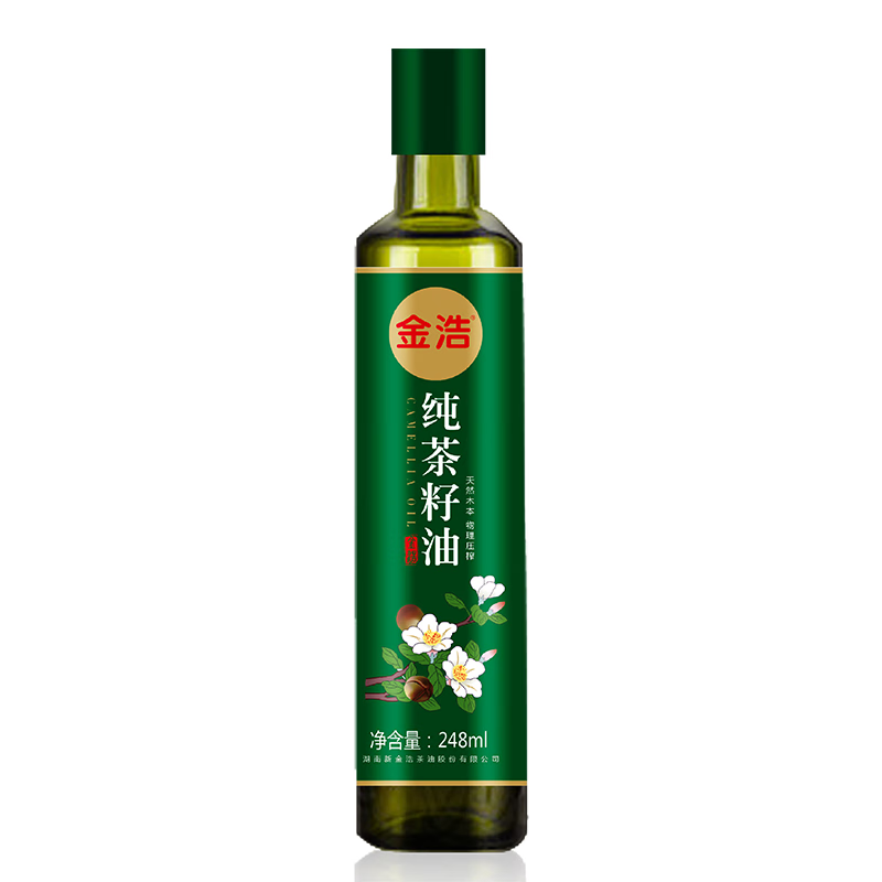 金浩（JINHAO）【保真山茶油】纯正山茶油茶籽油 248ml 一级压榨食用油