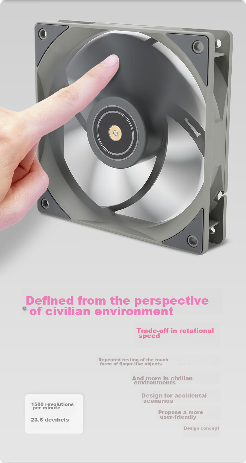 Thermalright TL-G12 Gray 12cm Case Fan, Hydraulic Bearing, 4PIN PWM Fan, Daisy-Chained PWM Connector, 1500 RPM Speed Adjustable Fa 5