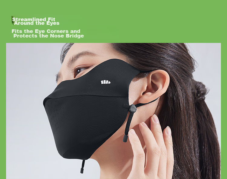 Beneunder Sun Protection Face Mask, Full-Face Ice Silk Sunscreen Face Cover for Women, Face Mini Skirt, Summer High-Value UV Protection, Breathable Cycling Mask 10