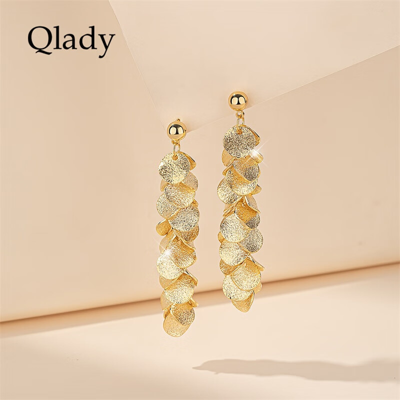 Серьги Qlady, элегантные, с кисточками, для женщин, 2026 год, высококачественные серебряные серьги-гвоздики, подарок