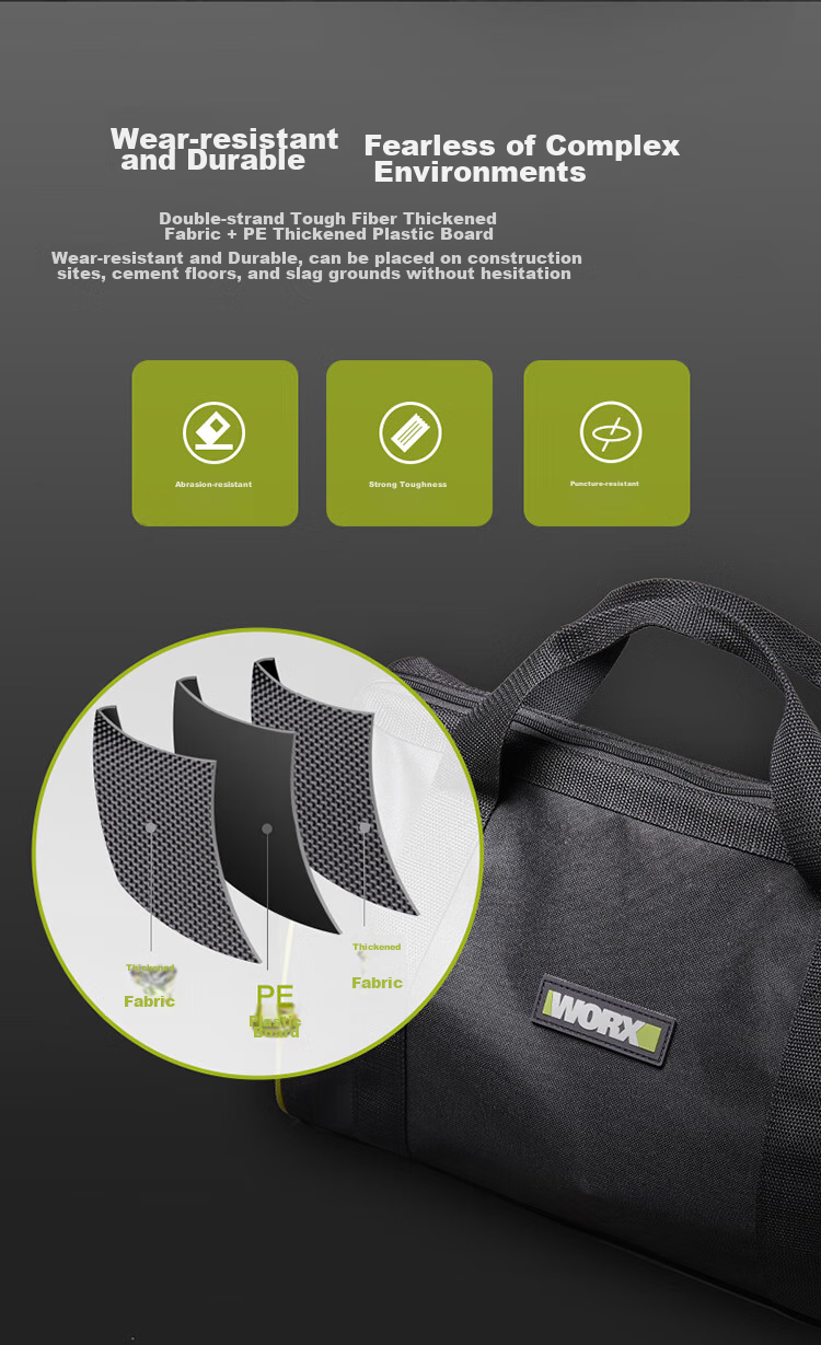 WORX Portable Tool Storage Bag, 16-Inch Wire Tool Bag WA1585, Multi-Functional Household 4