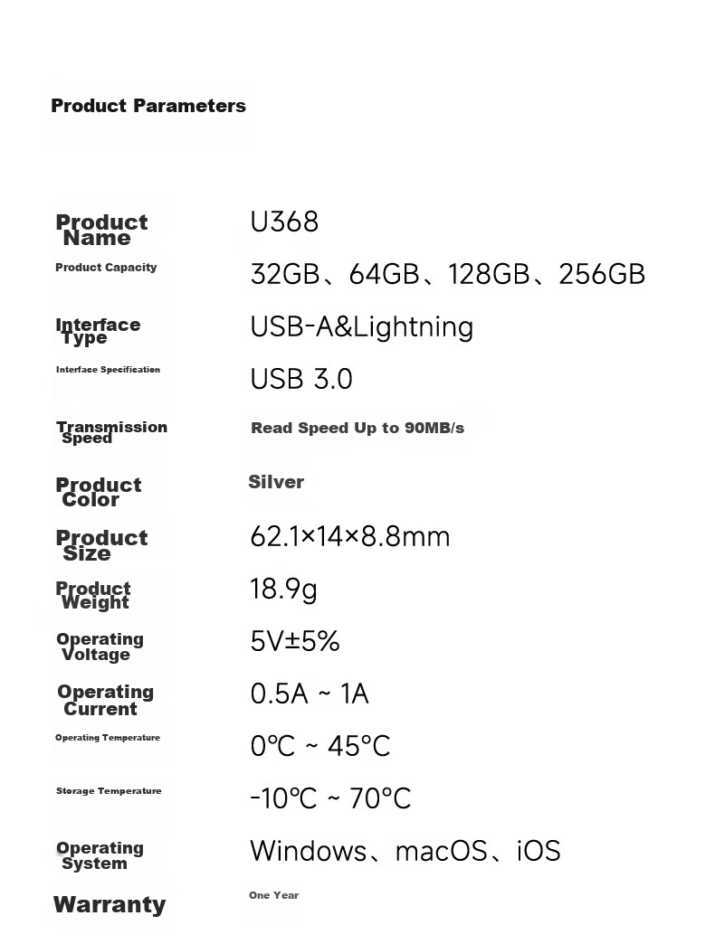 Aigo 256GB Lightning USB3.0 Apple Flash Drive U368 Compatible with IPhone 14/iPad 9 And Earlier Models, Dual-Use for Phones And Computers 15