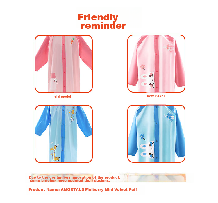 Tiantangsan Outdoor Raincoat Poncho for Single Person, Children's Safety Reflective Striped Raincoat Poncho for Boys And Girls, Pink XL Size 2