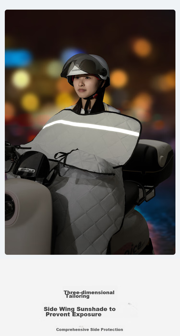 JD Original Cycling Sun Protection Cover, Electric Bike Motorcycle Windshield, All-Season Universal Sun Protection Thin Cover 5