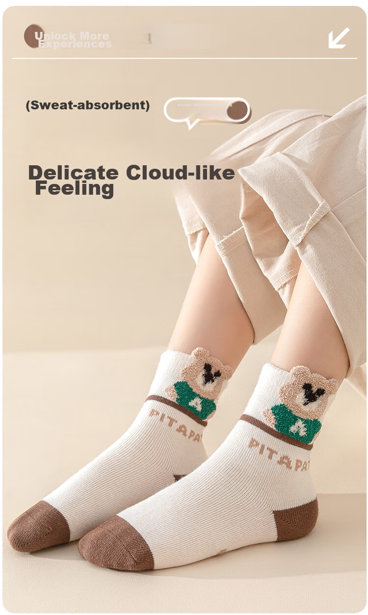 MiiOW Children's Socks for Boys [Odor-Resistant And Sweat-Absorbing + Summer Thin] Mid-Calf Socks for Baby Boys Casual Cotton Socks 2