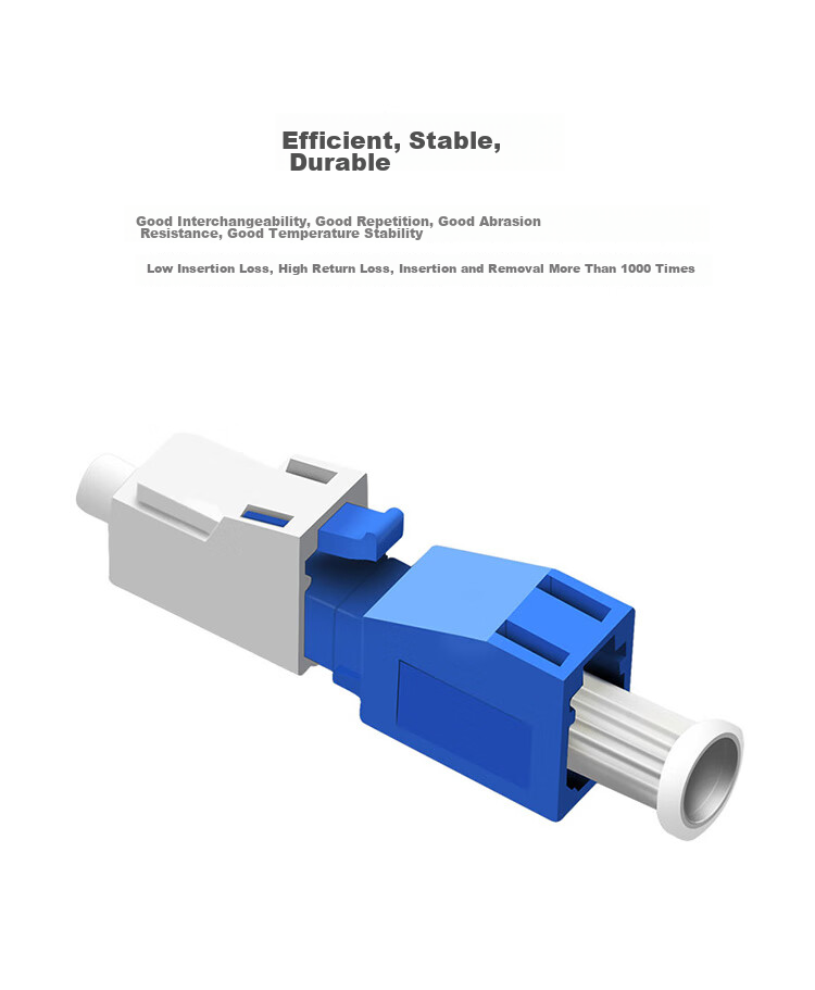 EB-LINK Engineering Telecom-Grade Fiber Optic Attenuator, LC Male-Female 10DB Single-Mode Optical Attenuation Adapter 4