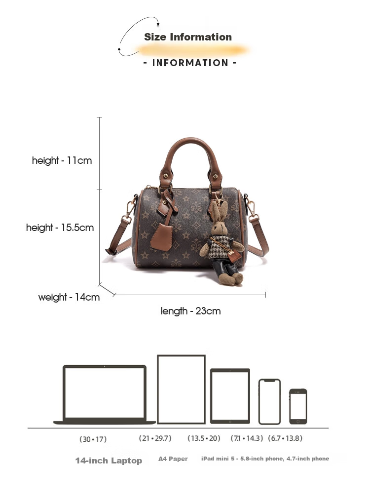 FOXER Women's Handbag, Large Capacity Boston Bag, Tote, Single-Flower Shoulder Crossbody Bag, Valentine's Day Gift 6
