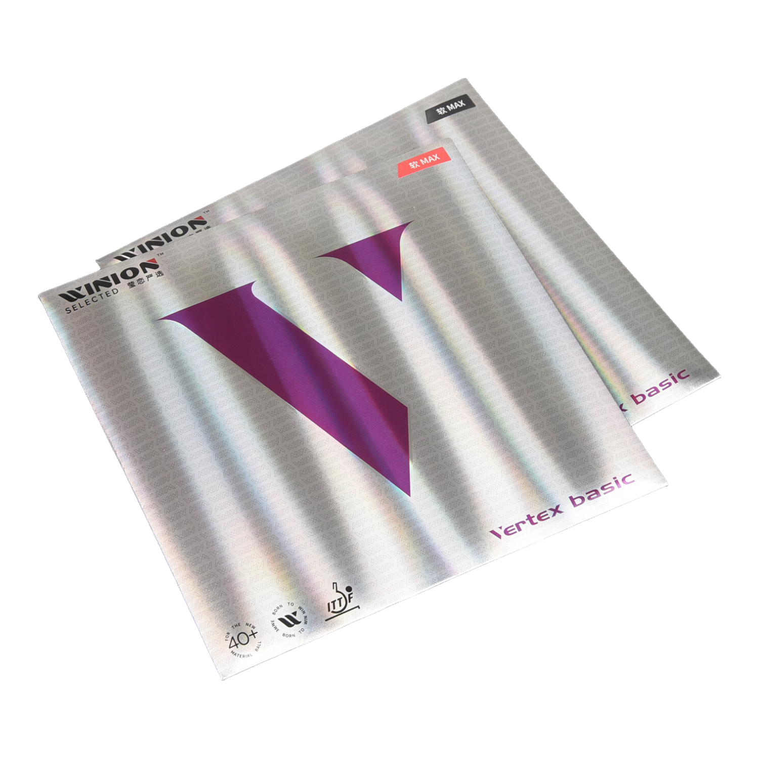 WINION Premium Genesis Table Tennis Rubber, Table Tennis Racket Cover Rubber Inner Energy, Purple V Medium Soft, Black MAX