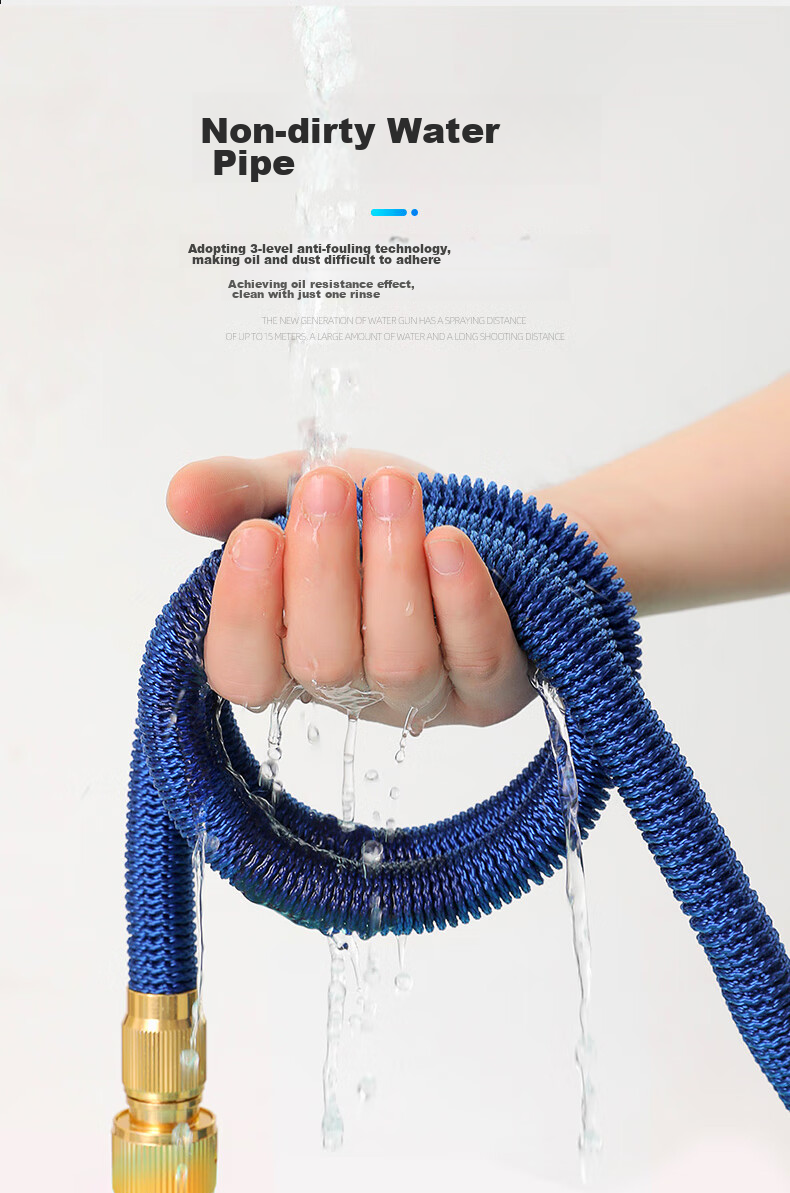 Yueye Car Wash Water Gun Hose, High-Pressure Water Gun Hose, Household Car Water Gun Extendable Hose, Cleaning Tool, 37 Meters 9