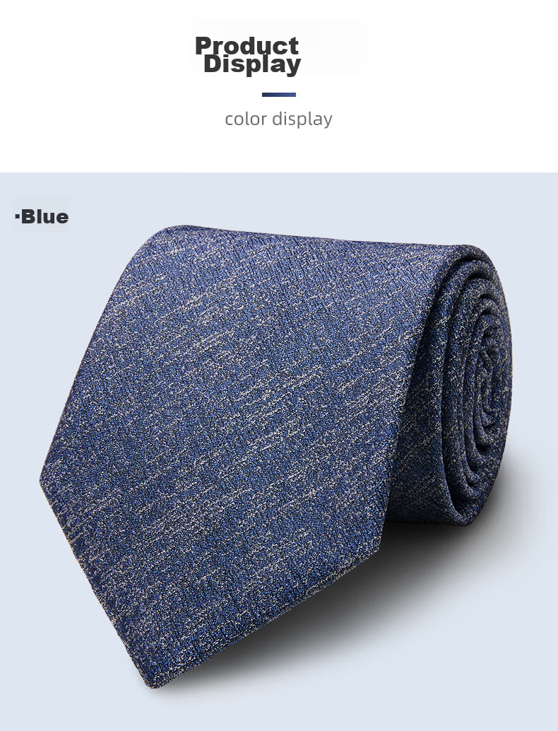 Luomeng Men's Business Formal Necktie, 8cm Hand-Tied, for Interviews, Work, Weddings, Gift Box Packaging, Red, 145*8cm 10