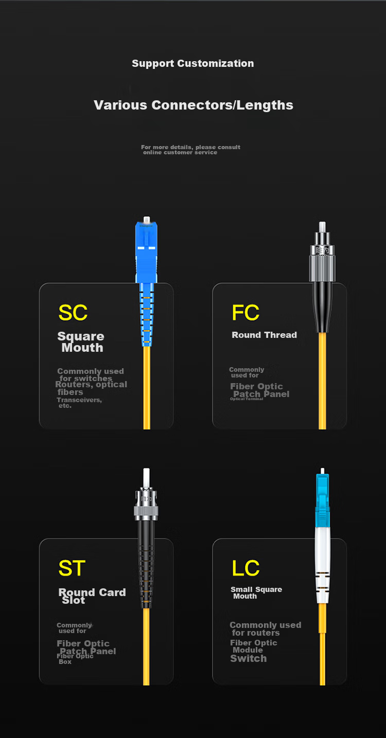 Shengwei Fiber Optic Patch Cable, SC-SC (UPC), Single-Mode Single-Core Home Fiber Optic Cable, Low Smoke Zero Halogen Environmentally Friendly Outer Sheath, Transceiver Telecom Pigtail, 10 Meters FWSC-501 17